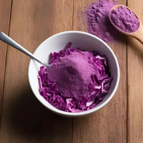 Can E163 Red Cabbage Powder Replace Artificial Pigments?